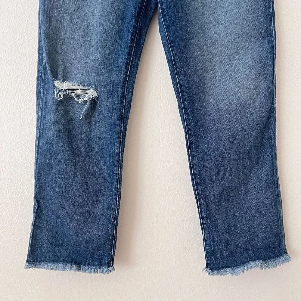 JOE'S Women Jeans Blue The Honor Distressed High Rise Vintage Straight Size 31